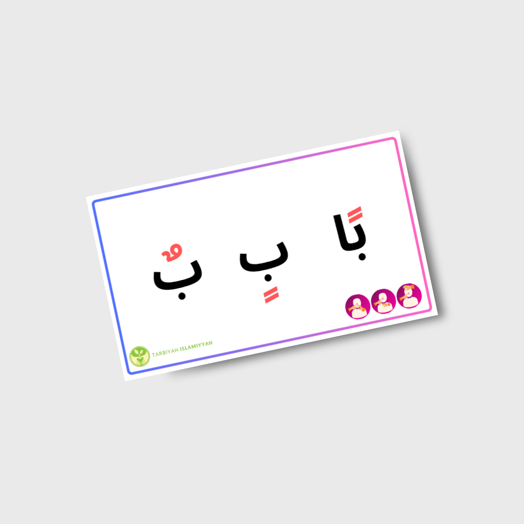 Letter Card Sounds for Tanween - Digital Download