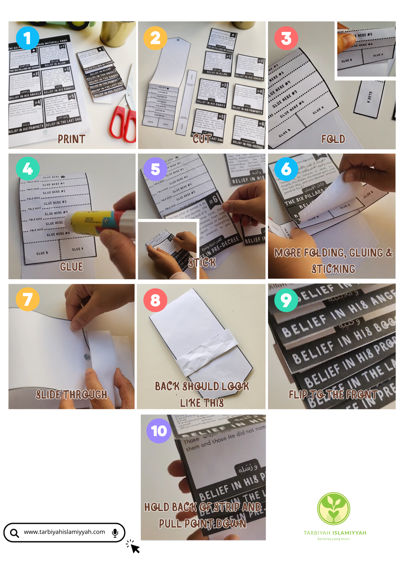 Six Pillars of Eemaan Waterfall Book (free printable)