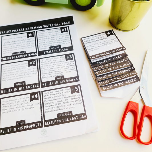 Six Pillars of Eemaan Waterfall Book (free printable)