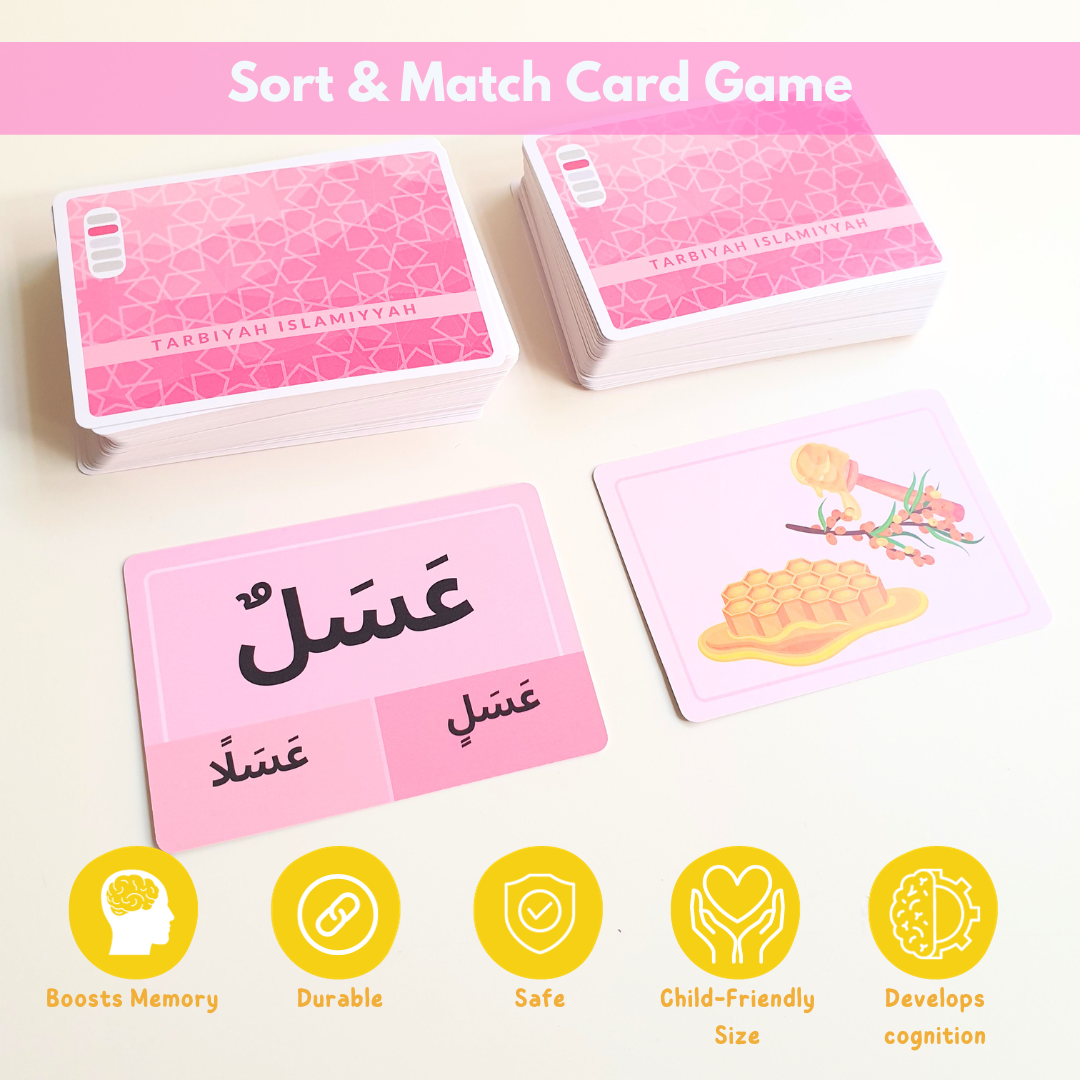 Pink Series Arabic Phonics Card Game