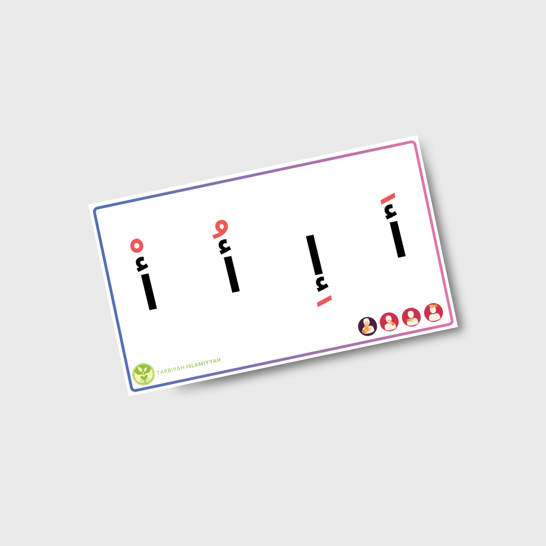 Letter Card Sounds for Harakaat and Sukoon - Digital Download