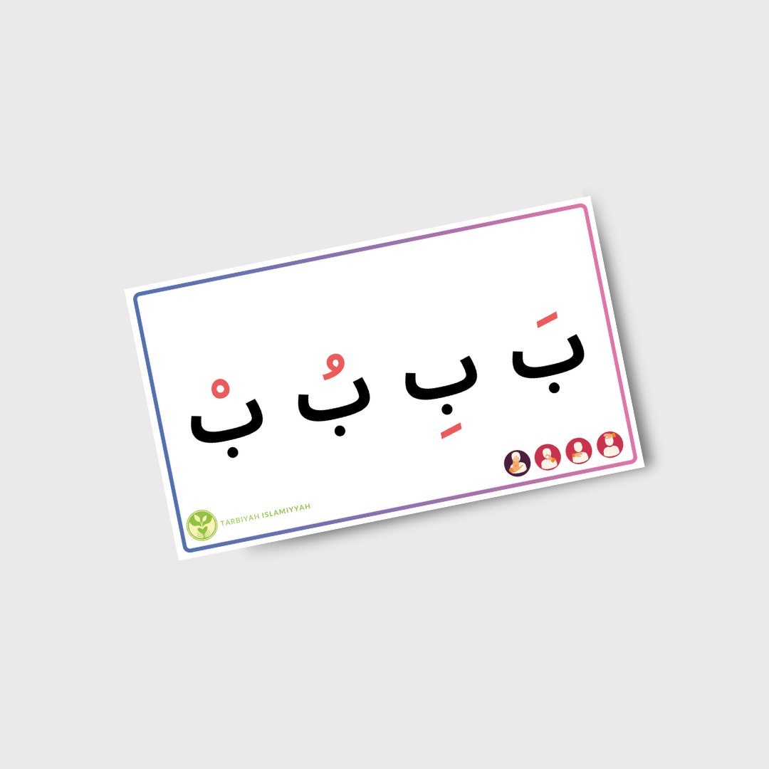Letter Card Sounds for Harakaat and Sukoon - Digital Download