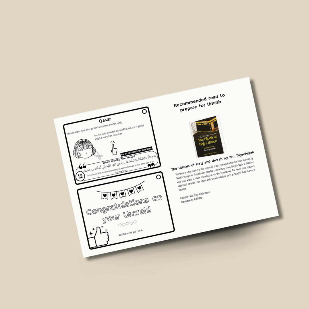 My Umrah Journey Flashcards (Free Printable)