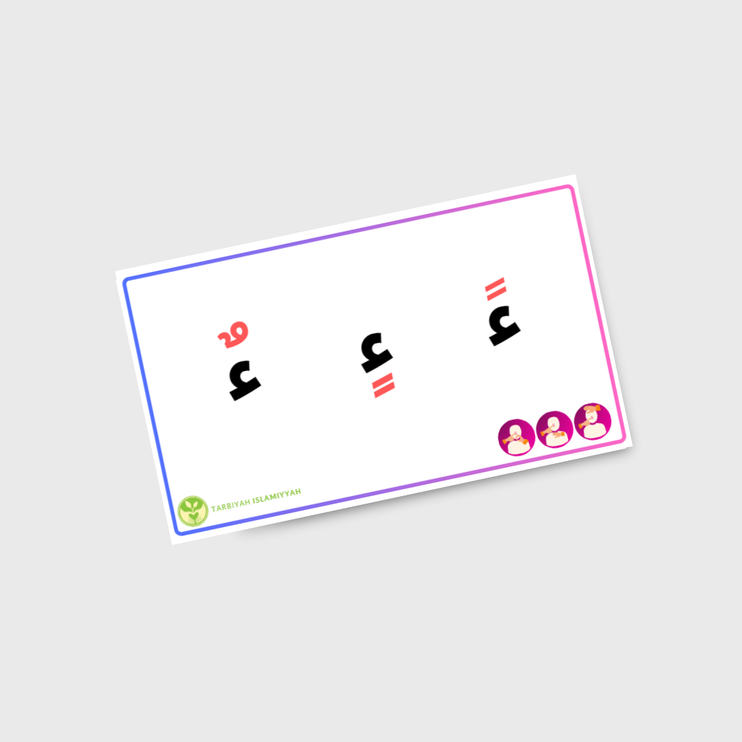 Letter Card Sounds for Tanween - Digital Download